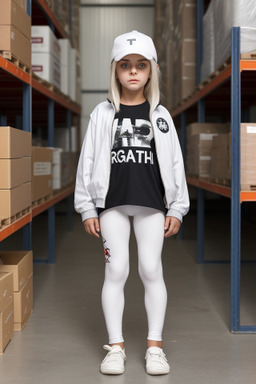 Syrian child girl with  white hair