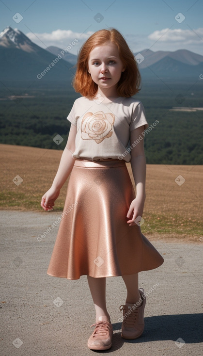 Danish infant girl with  ginger hair