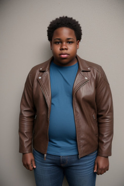 Jamaican teenager boy with  brown hair