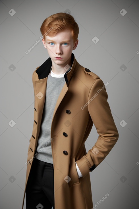 Czech teenager boy with  ginger hair