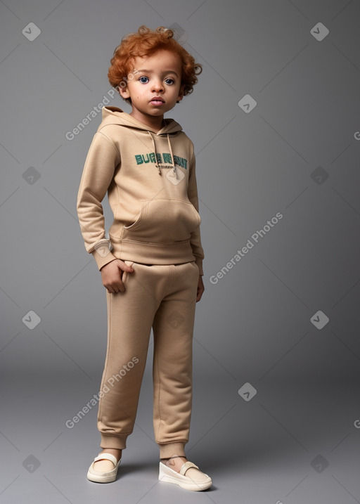 Sudanese infant boy with  ginger hair