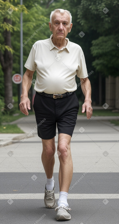 Serbian elderly male with  blonde hair