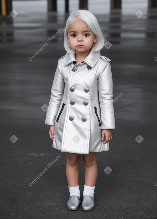 Ecuadorian infant girl with  white hair