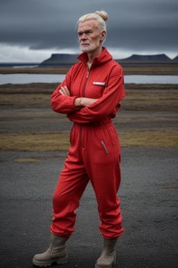 Icelandic elderly male with  blonde hair