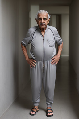 Qatari elderly male with  gray hair