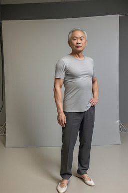 Taiwanese middle-aged male with  blonde hair