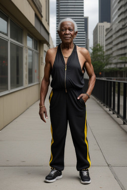 Jamaican elderly male with  black hair