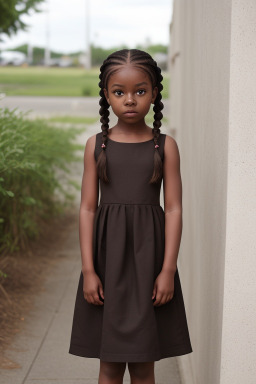 Child female with  brown hair