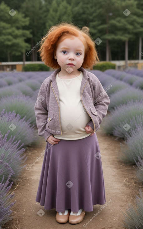 African american infant girl with  ginger hair