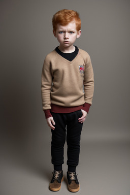 Paraguayan child boy with  ginger hair