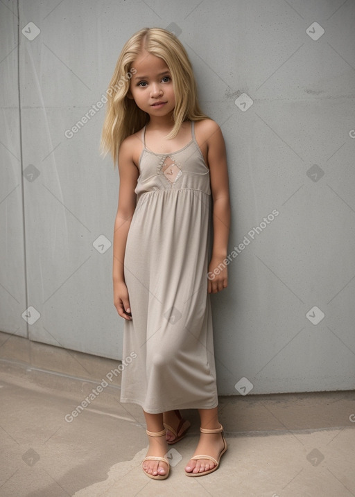 Peruvian infant girl with  blonde hair