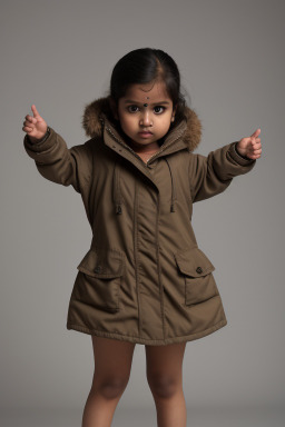 Bangladeshi infant girl with  brown hair