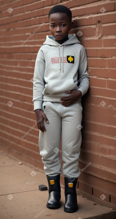 Ghanaian child boy with  blonde hair