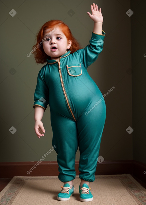 Pakistani infant girl with  ginger hair