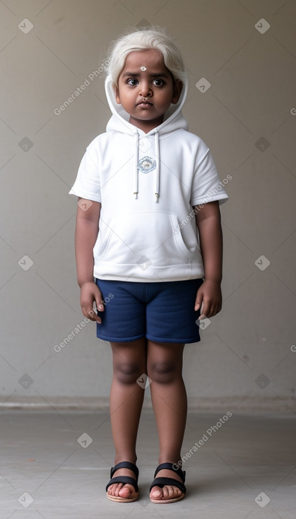 Sri lankan infant girl with  white hair