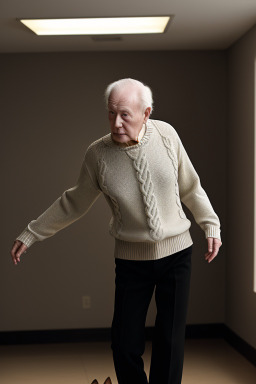 Elderly male with  black hair