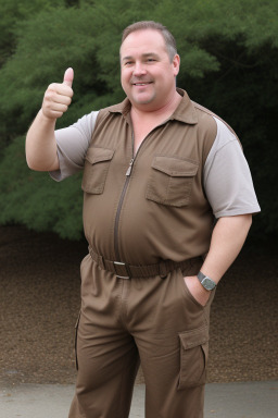 Irish middle-aged male with  brown hair