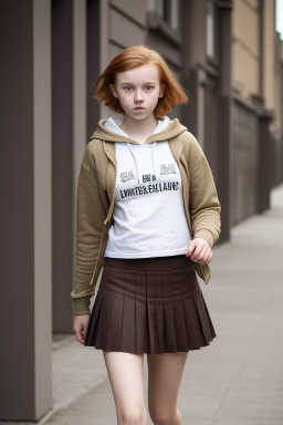 Lithuanian teenager girl with  ginger hair