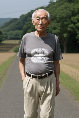 Japanese elderly male with  gray hair