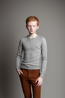 Slovak teenager boy with  ginger hair