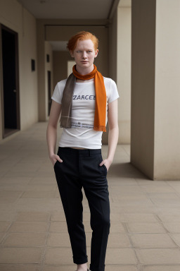 Czech adult non-binary with  ginger hair