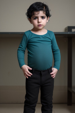 Syrian infant boy with  black hair