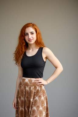 Jordanian adult female with  ginger hair