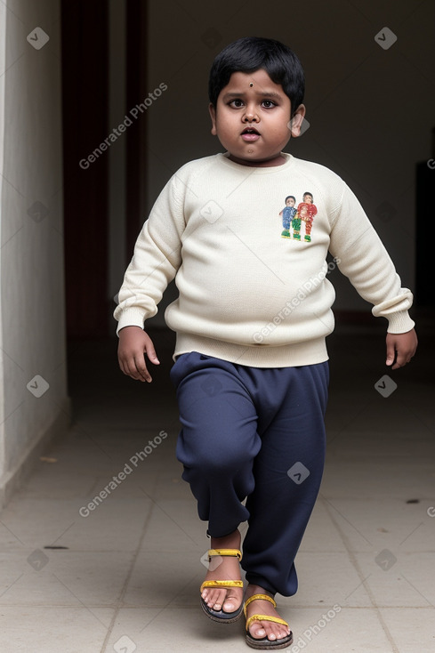 Sri lankan child boy with  white hair