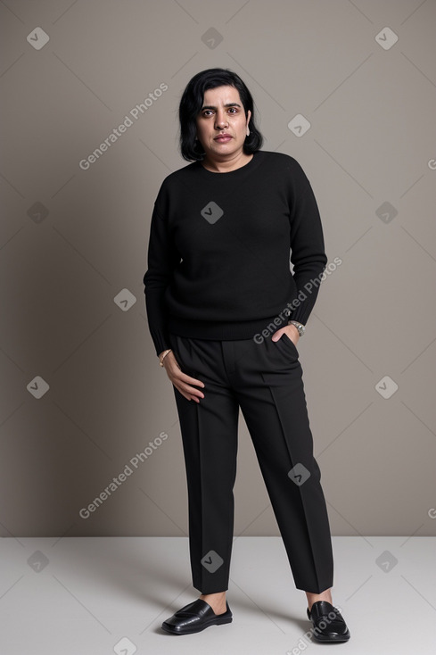 Emirati middle-aged non-binary with  black hair