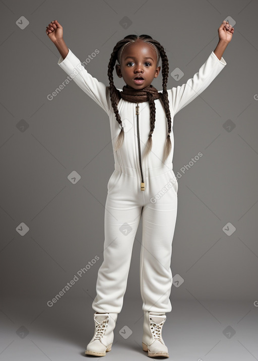 Senegalese infant boy with  white hair