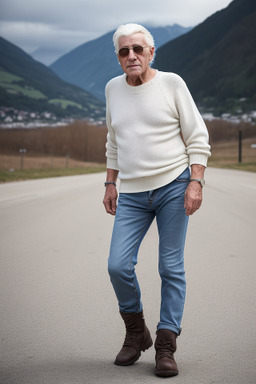 Swiss elderly male with  white hair