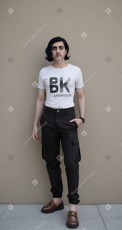 Azerbaijani adult non-binary with  black hair