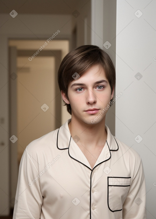 Adult male with  brown hair