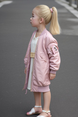 British child female with  blonde hair