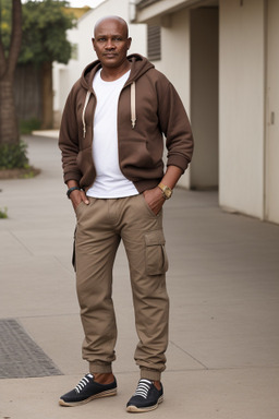 Tanzanian middle-aged male with  brown hair