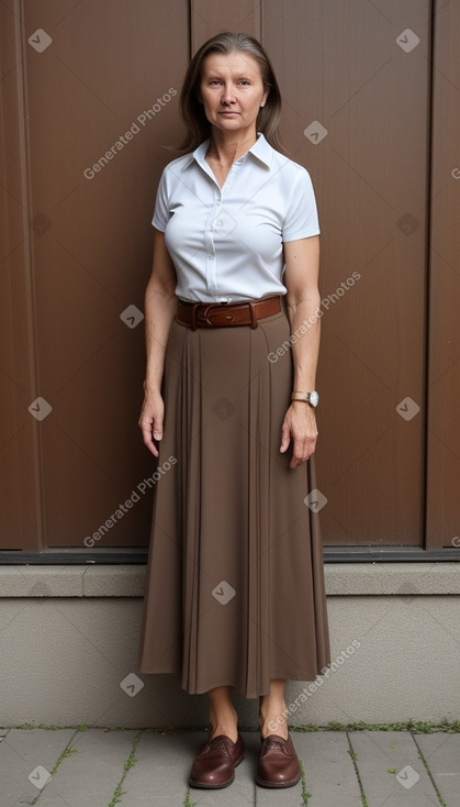 Latvian 45 years female with  brown hair