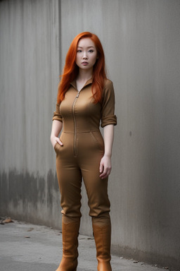 Vietnamese adult female with  ginger hair