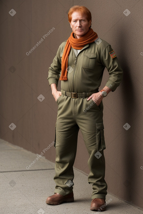 Bolivian middle-aged male with  ginger hair