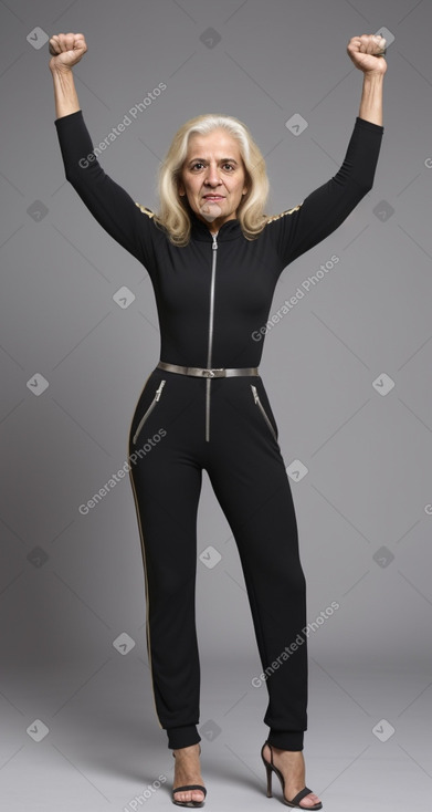 Jordanian elderly female with  blonde hair