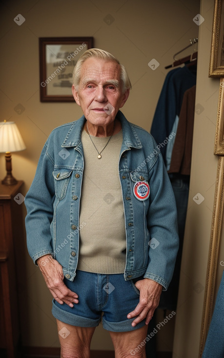 Costa rican elderly male with  blonde hair