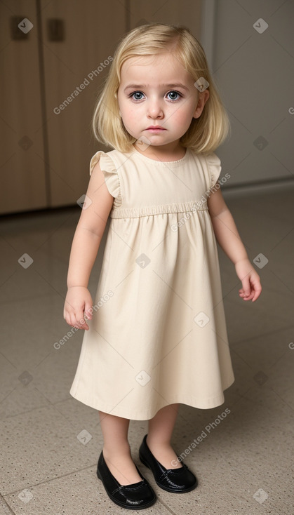 Albanian infant girl with  blonde hair