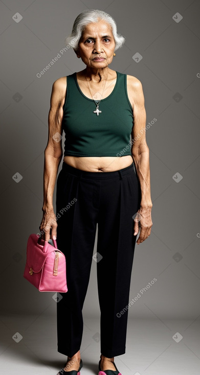 Bangladeshi elderly female with  black hair