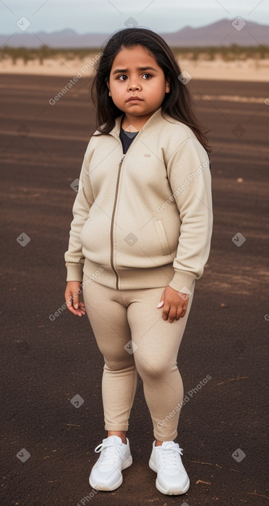 Nicaraguan child girl with  brown hair