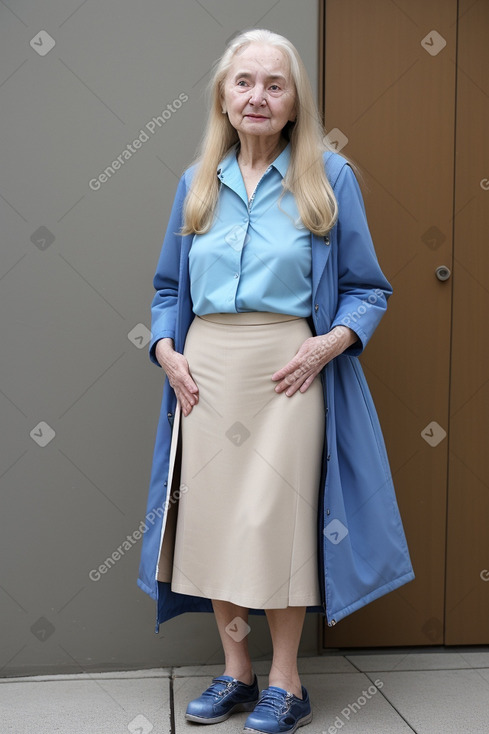 Elderly female with  blonde hair