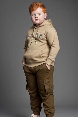 Indian child boy with  ginger hair