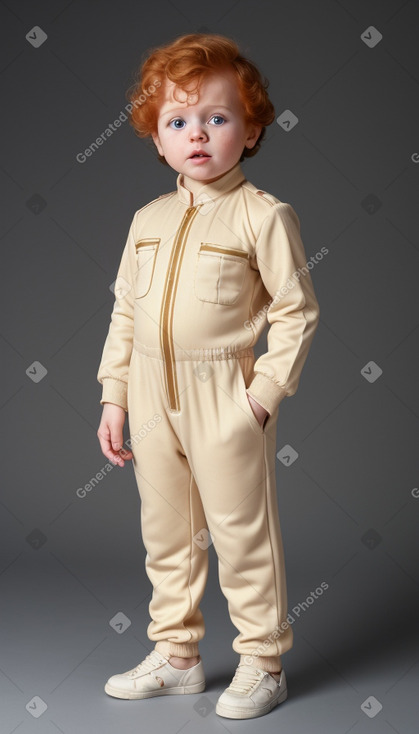 Saudi arabian infant boy with  ginger hair