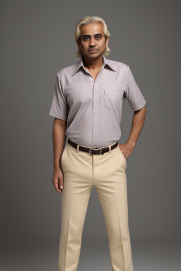 Saudi arabian middle-aged male with  blonde hair