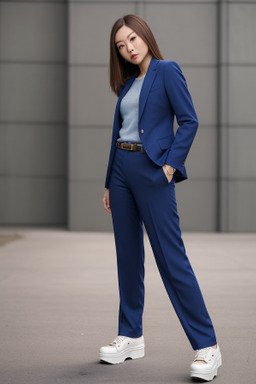 Chinese adult female with  brown hair