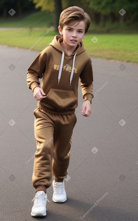 Child boy with  brown hair