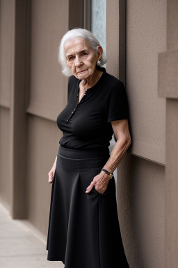 Spanish elderly female with  black hair